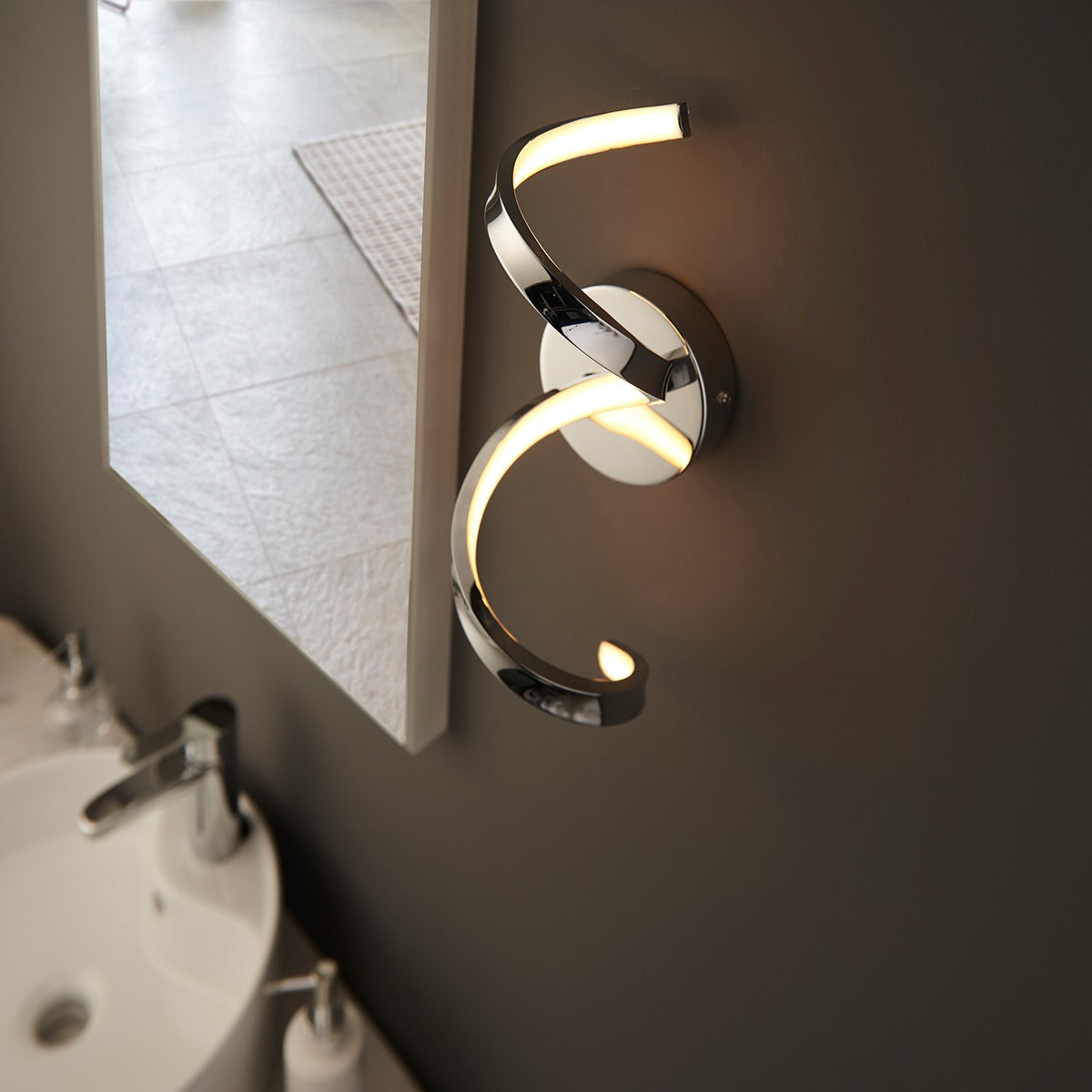 Astral Bathroom Wall Light - Chrome