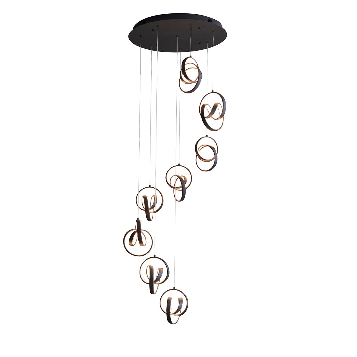 Cosma 8 Pendant Light - Black