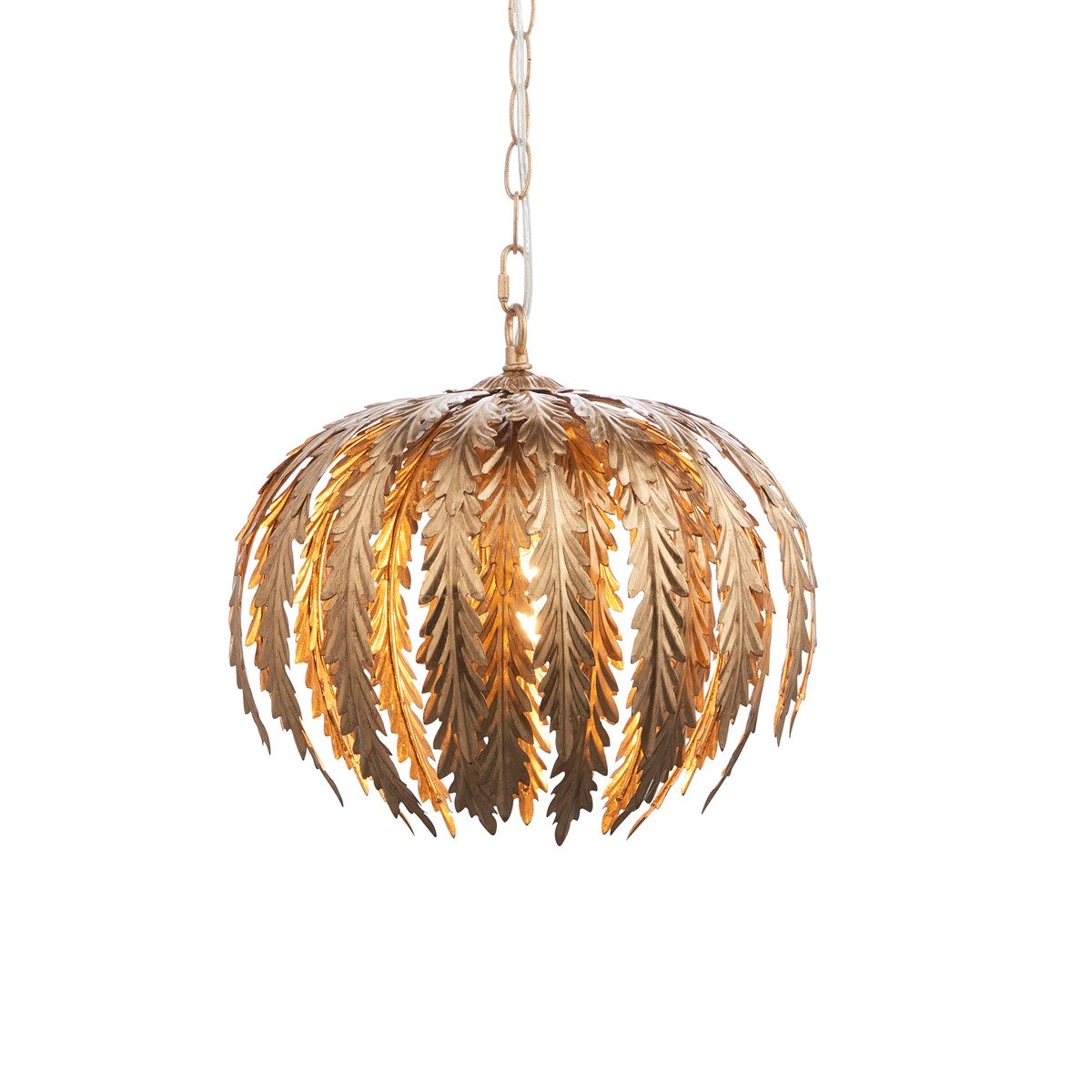 Delphine Leaf Pendant Light - Gold