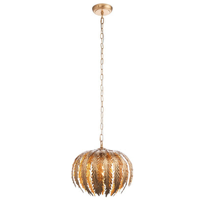 Delphine Leaf Pendant Light - Gold