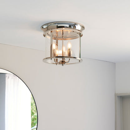 Hampworth 3 Ceiling Light - Silver