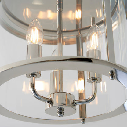 Hampworth 3 Ceiling Light - Silver