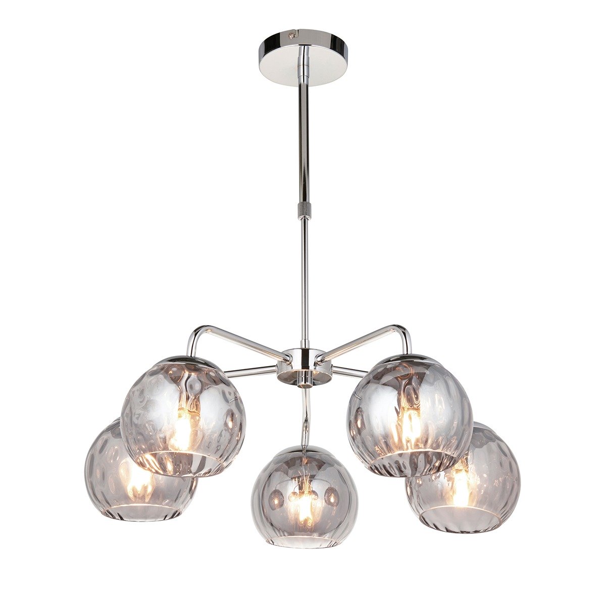 Dimple 5 Pendant Light - Chrome
