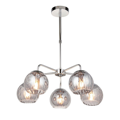 Dimple 5 Pendant Light - Chrome