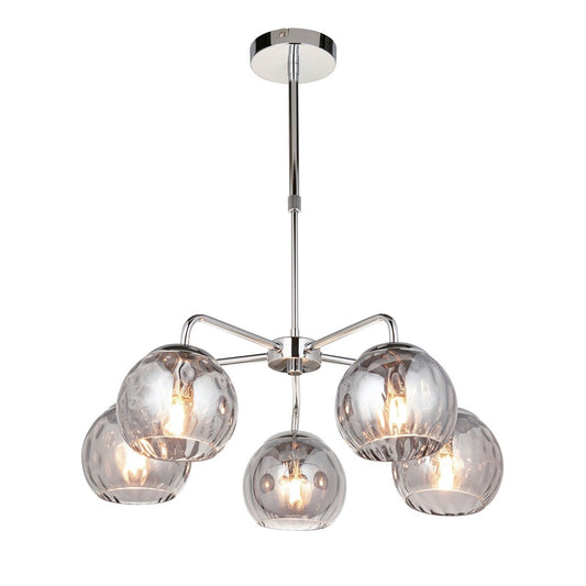 Dimple 5 Pendant Light - Chrome
