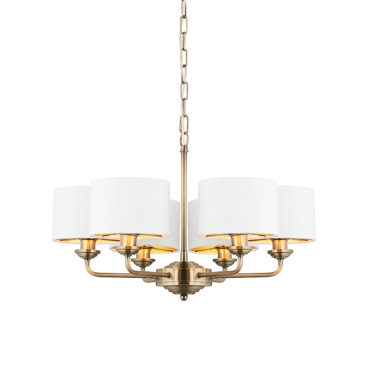Highclere 6 Multi Pendant - Antique Brass
