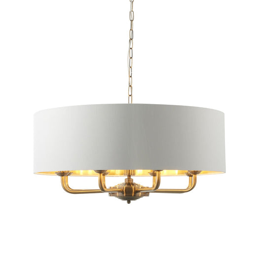 Highclere 8 Pendant Light - Antique Brass