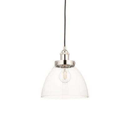 Hendon 1 Light Pendant Light - Bright Nickel