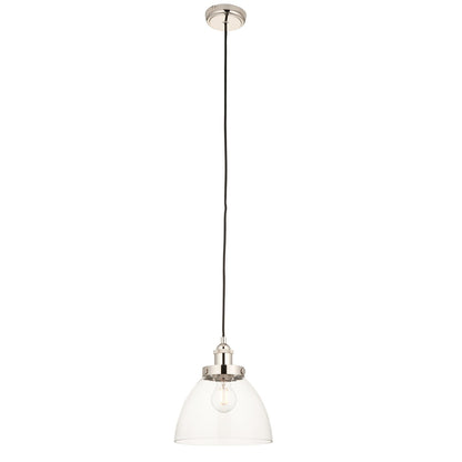 Hendon 1 Light Pendant Light - Bright Nickel
