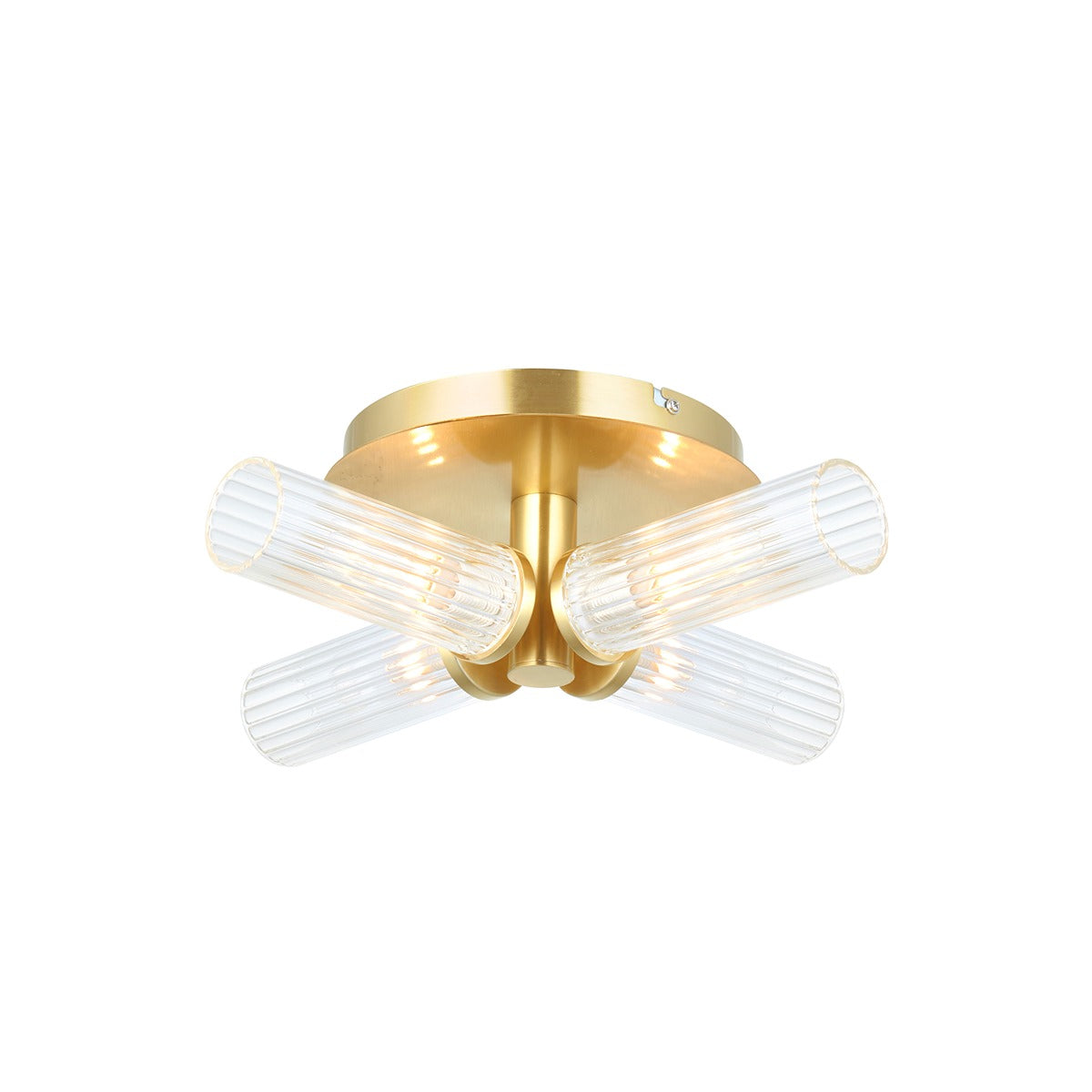 Talo 4 Bathroom Ceiling Light - Brass