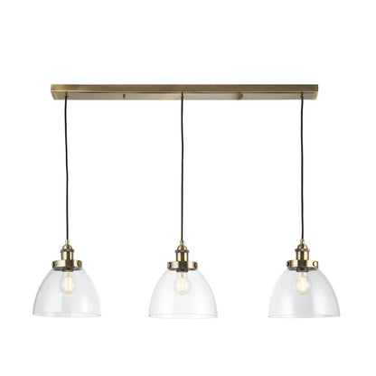 Hansen 3 Pendant Light - Antique Brass