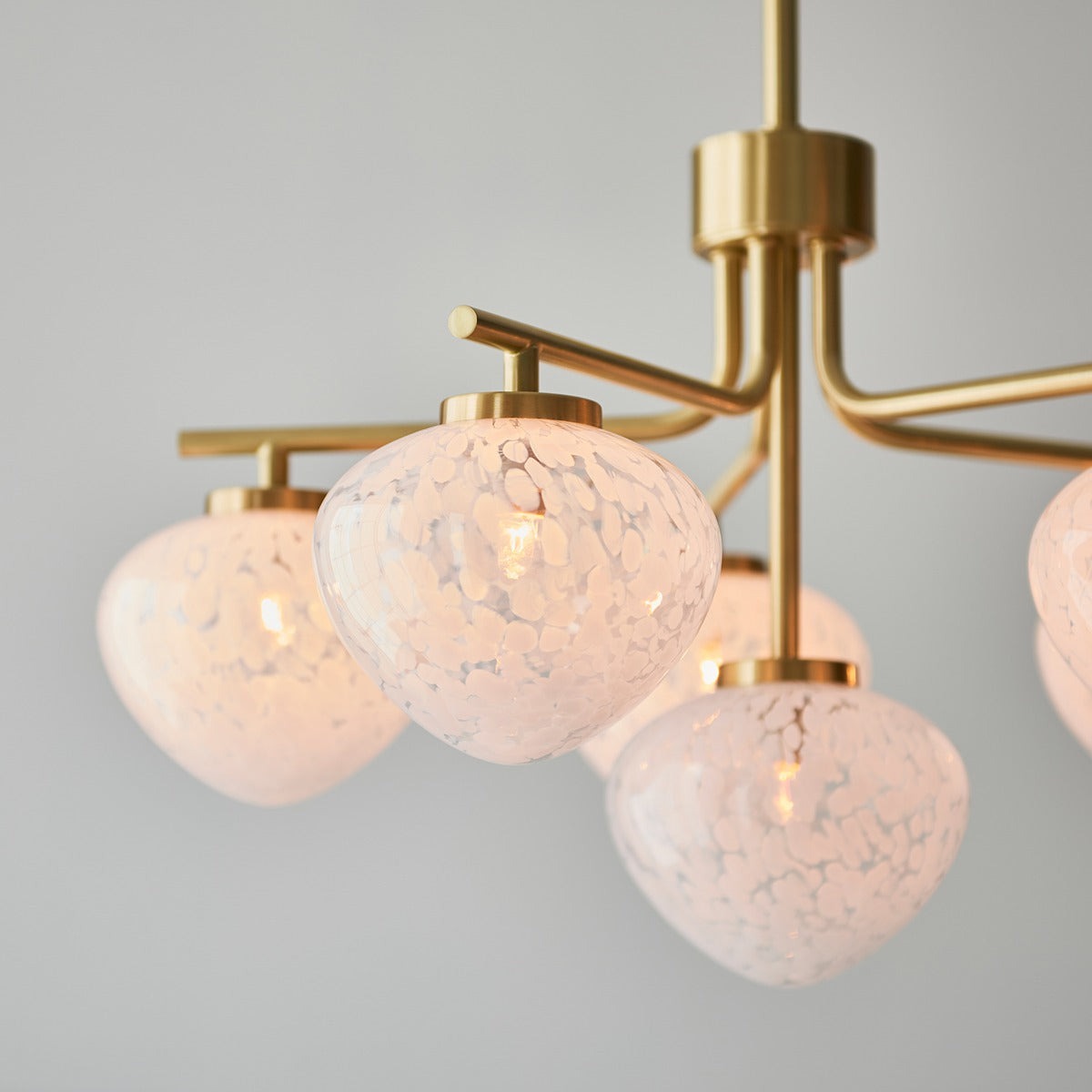 Marlo 6 Light Pendant Light - Satin Brass