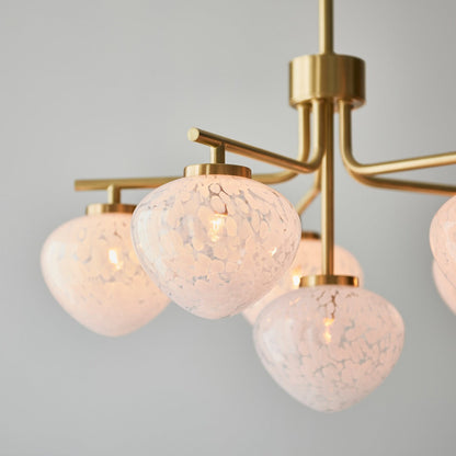 Marlo 6 Light Pendant Light - Satin Brass