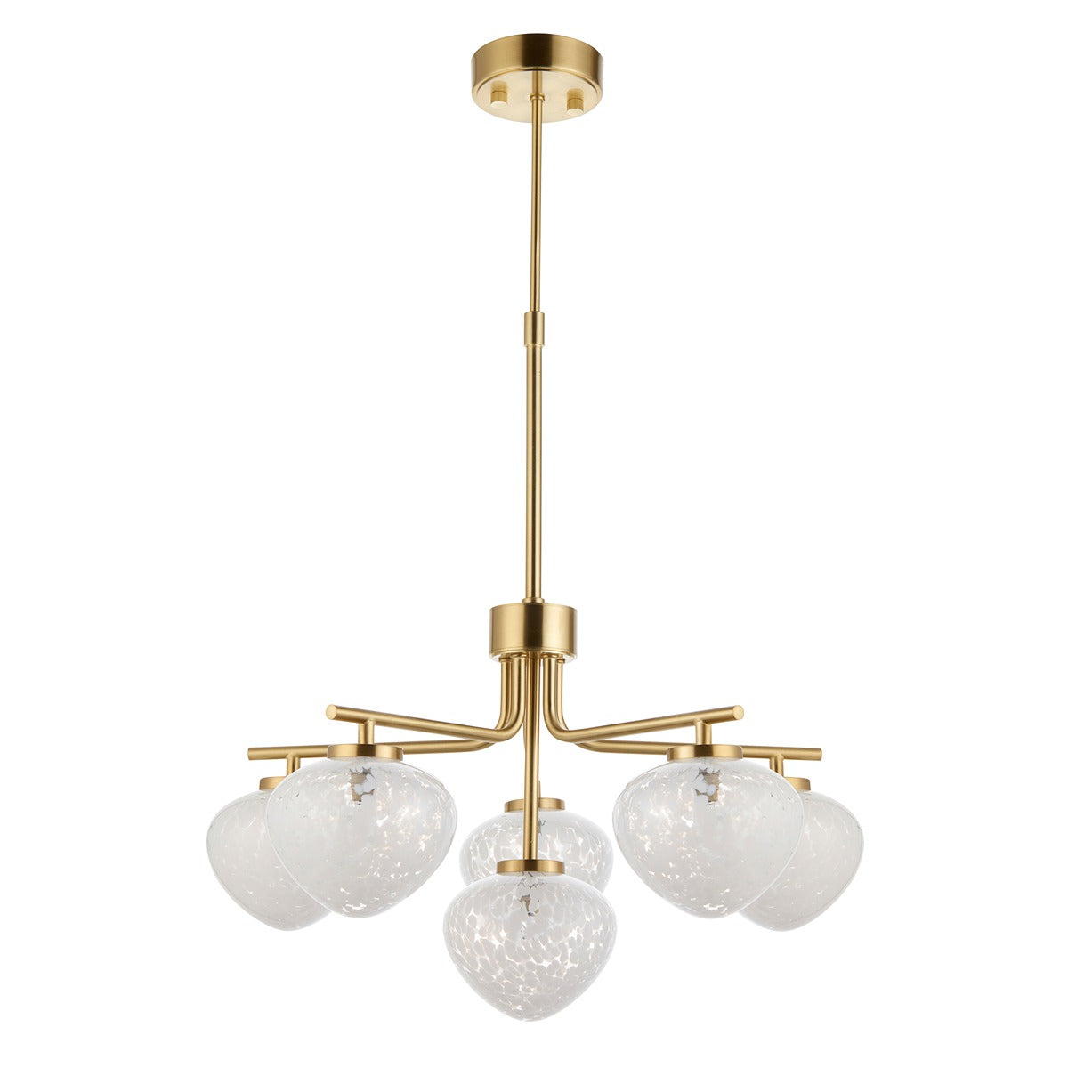 Marlo 6 Light Pendant Light - Satin Brass
