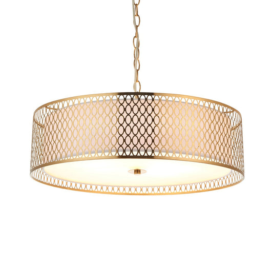 Cordero Geometric Metal Pendant Light - Gold