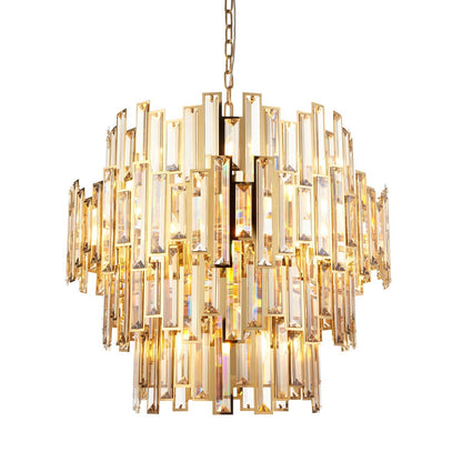 Vivienne 15 Light Pendant Light - Gold/Champagne Crystal