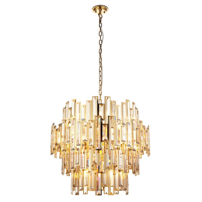 Vivienne 15 Light Pendant Light - Gold/Champagne Crystal