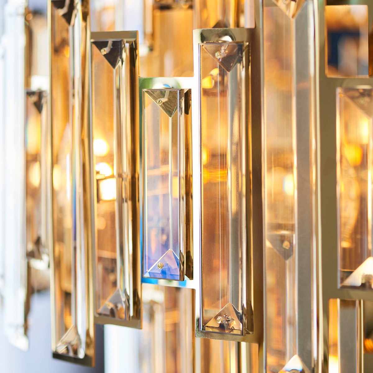 Vivienne 15 Light Pendant Light - Gold/Champagne Crystal