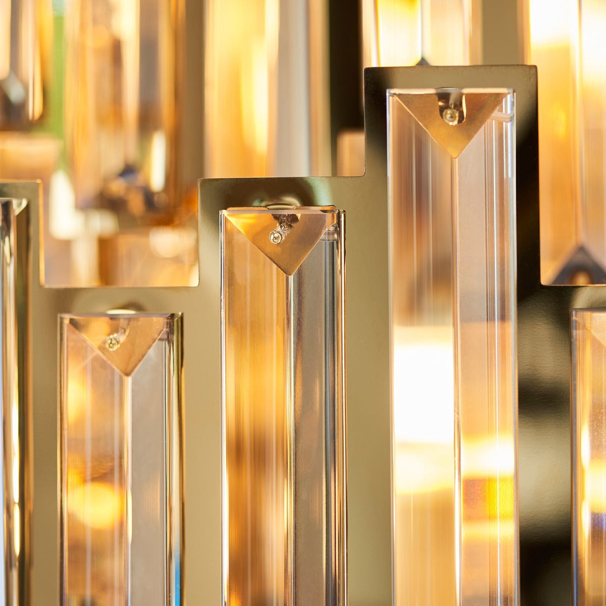 Vivienne 15 Light Pendant Light - Gold/Champagne Crystal