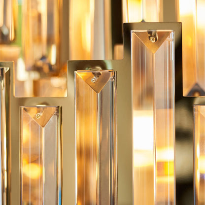 Vivienne 15 Light Pendant Light - Gold/Champagne Crystal