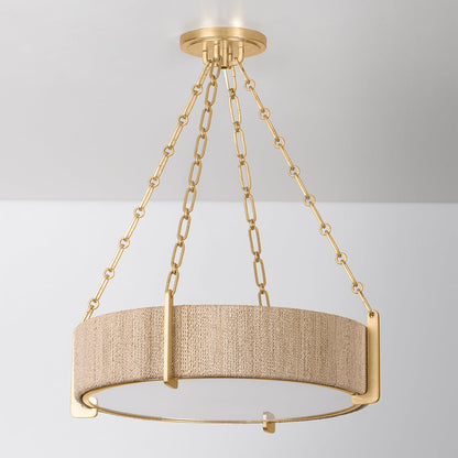 Quebec Chandelier Light - Gold