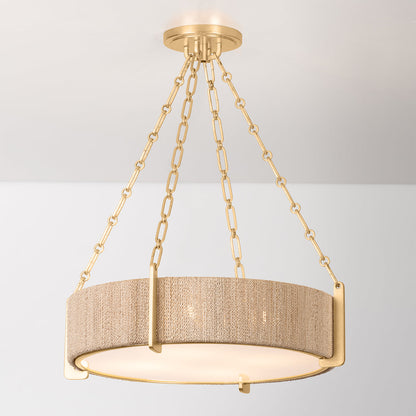 Quebec Chandelier Light - Gold