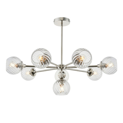 Allegra 8 Pendant Light - Bright Nickel