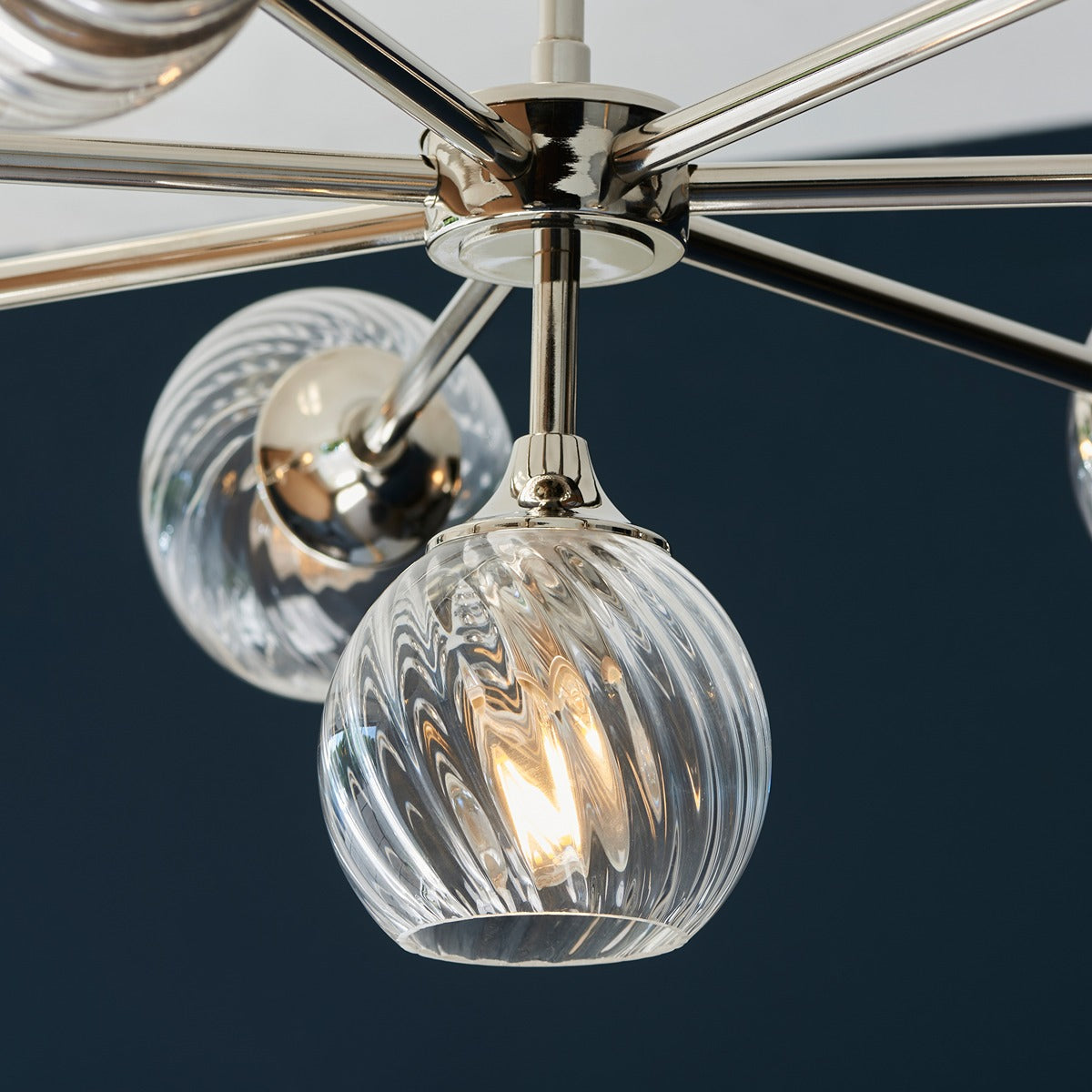Allegra 8 Pendant Light - Bright Nickel