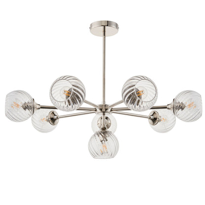 Allegra 8 Pendant Light - Bright Nickel