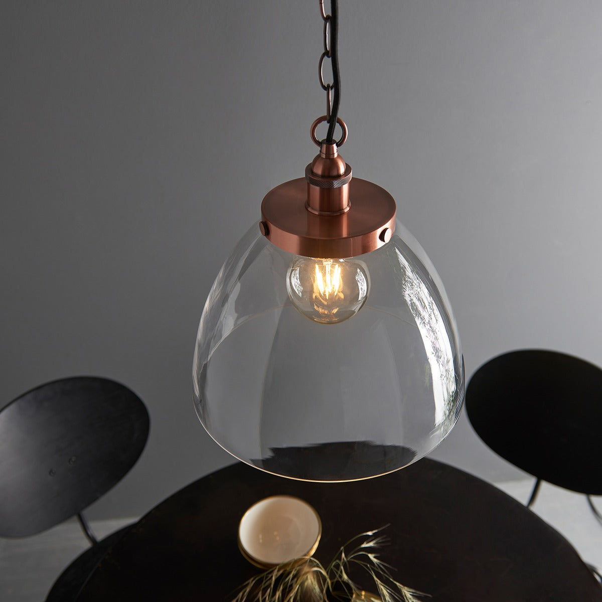 Hansen Grand Pendant Light - Aged Copper