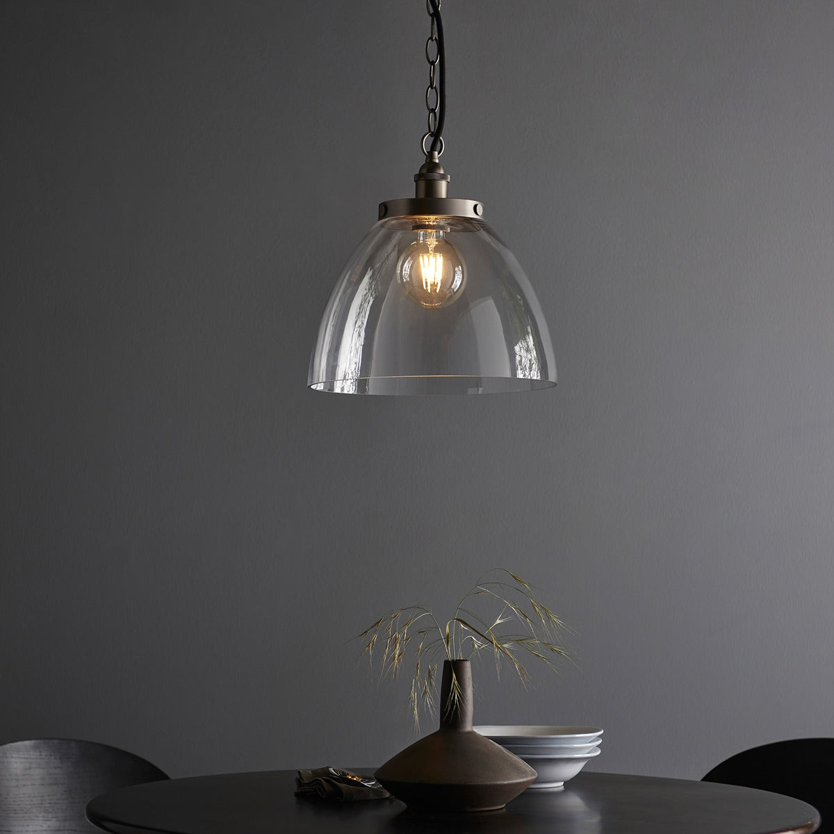 Hansen Grand Pendant Light - Brushed Silver