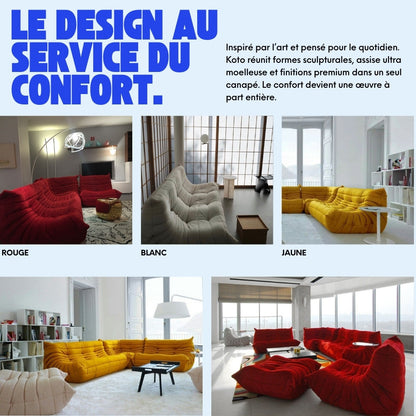 Koto Togo Compressed Grey Sofa