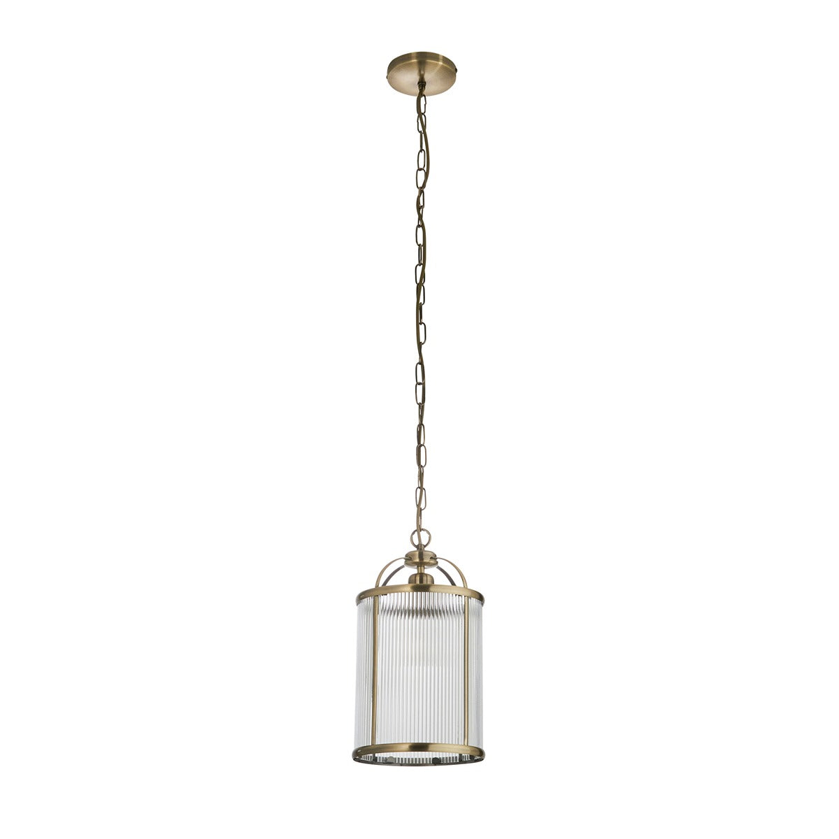 Lambeth 1 Ribbed Pendant Light