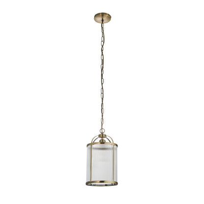 Lambeth 1 Ribbed Pendant Light