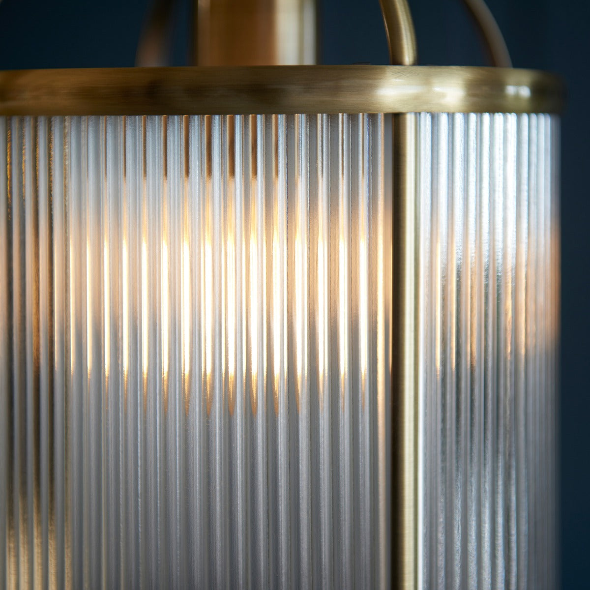 Lambeth 1 Ribbed Pendant Light