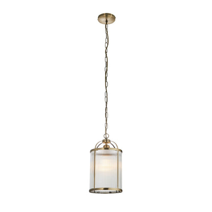 Lambeth 1 Ribbed Pendant Light