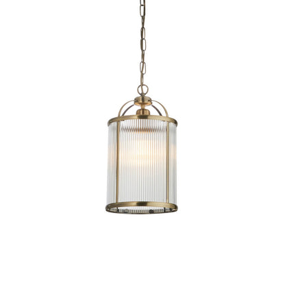 Lambeth 1 Ribbed Pendant Light