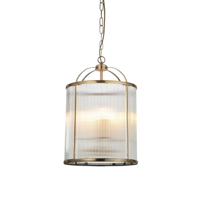 Lambeth 4 Ribbed Pendant Light
