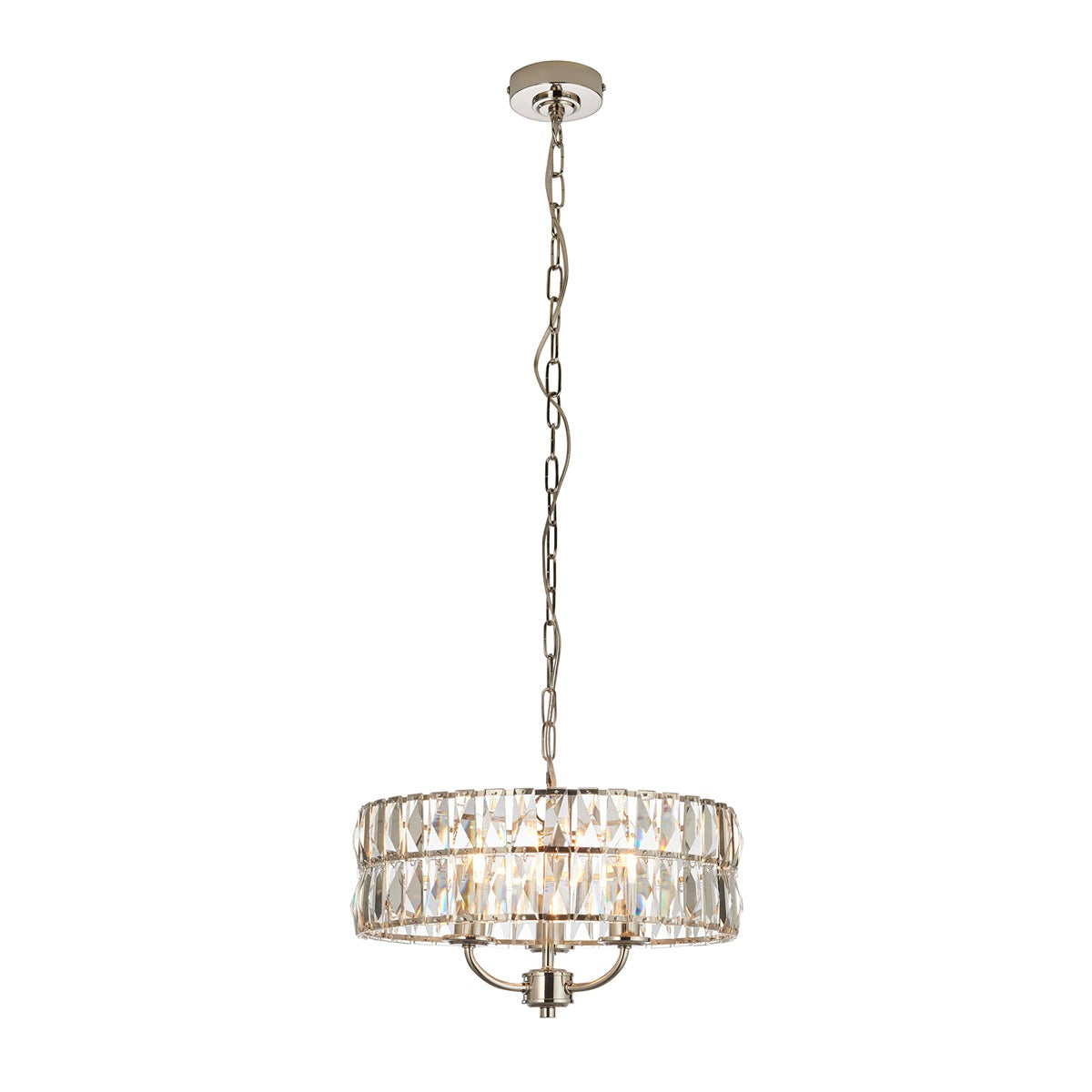 Clifton 3 Pendant Light - Bright Nickel