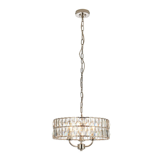 Clifton 3 Pendant Light - Bright Nickel