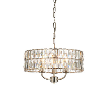 Clifton 3 Pendant Light - Bright Nickel