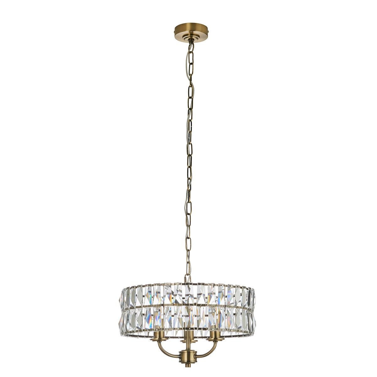 Clifton 3 Pendant Light - Antique Brass