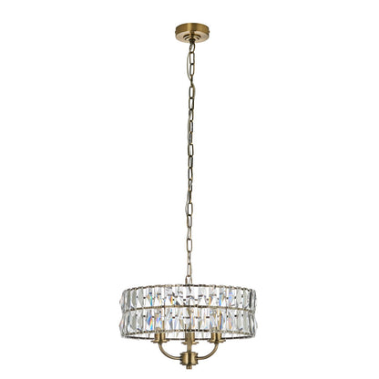 Clifton 3 Pendant Light - Antique Brass