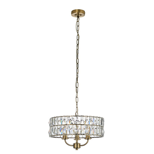 Clifton 3 Pendant Light - Antique Brass