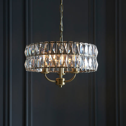 Clifton 3 Pendant Light - Antique Brass
