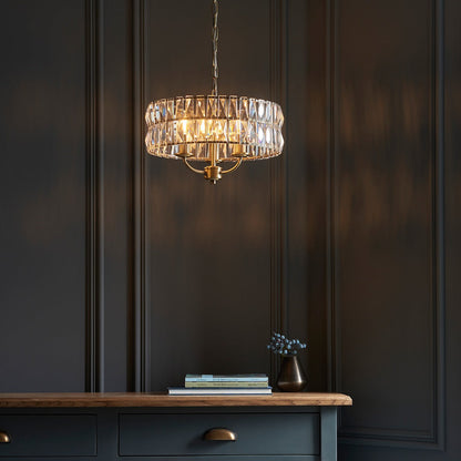 Clifton 3 Pendant Light - Antique Brass