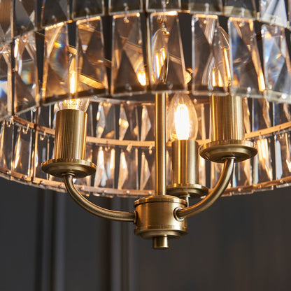 Clifton 3 Pendant Light - Antique Brass