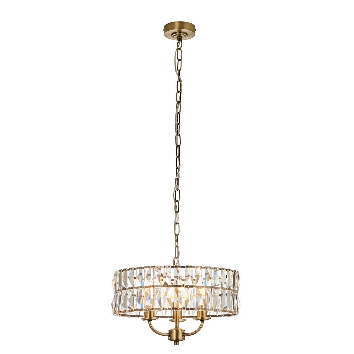 Clifton 3 Pendant Light - Antique Brass