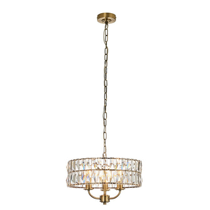 Clifton 3 Pendant Light - Antique Brass
