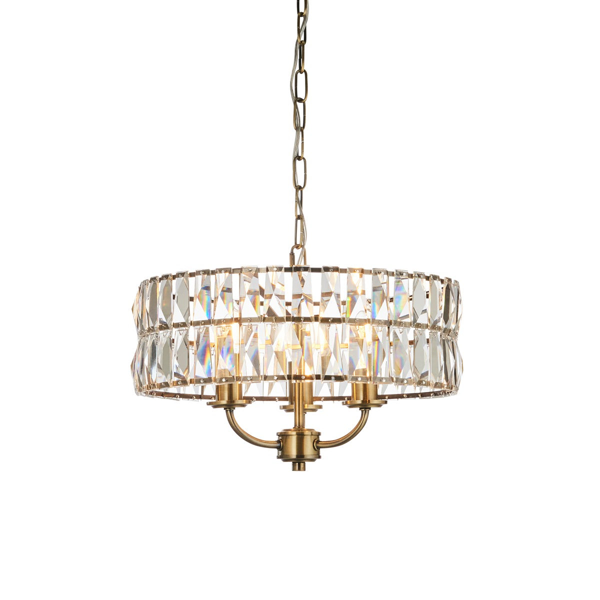 Clifton 3 Pendant Light - Antique Brass